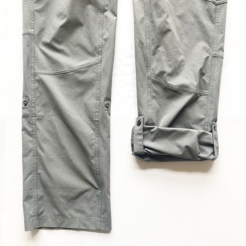 Kuhl Pants Womens 8 Freeflex Roll-Up Gray Cargo Hiking Convertible Capri - Picture 5 of 11